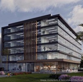 proposed office building at 2910 polk street in hollywood_image credit goldenholtz & associates architects and planners 275x270